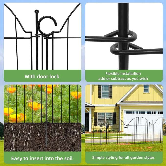 Decorative Metal Garden Fence - Image 3