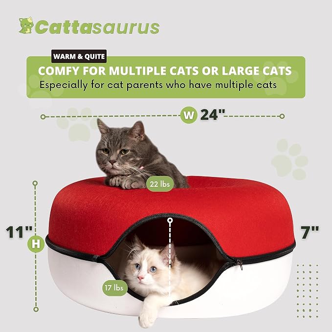 Cattasaurus Peekaboo Cat Cave Donut - Image 7