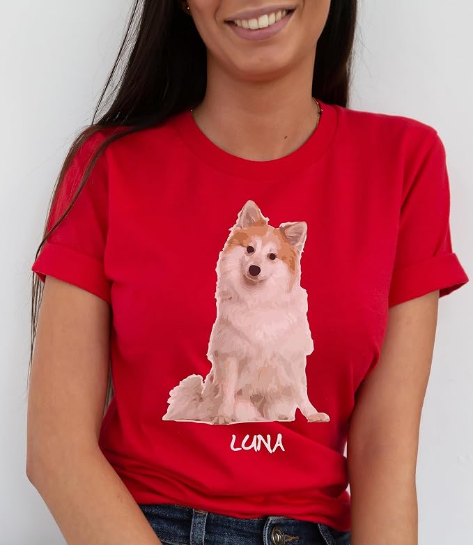 Custom Dog Photo Shirts, Add Your Pet's Photo and Pet's Name, Personalized Dog - Image 2