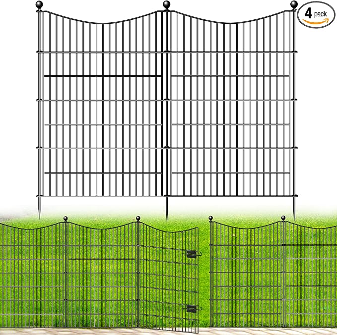 4 Panels Decorative Garden Fence by OutdoorFence