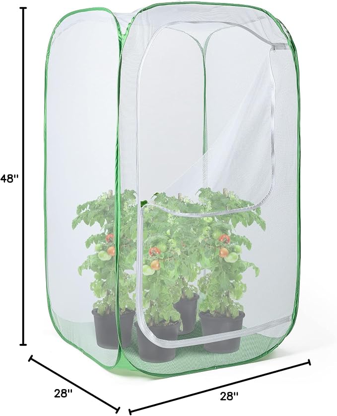 48" Outdoor Mesh Plant Enclosure, Mesh Plant Cover - Image 8
