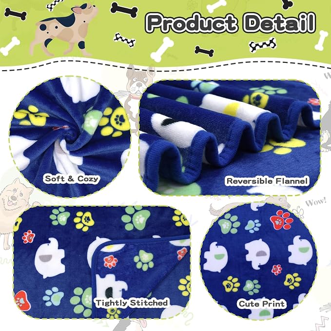 Rezutan 1 Pack 3 Dog Blanket for Large Dogs, 41x31 inch for Medium Soft Fluffy - Image 3