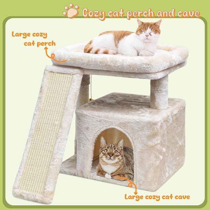 Small Cat Tree for Indoor Cats, Cat Tower - Image 2