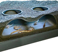 Aquarium Underground Tunnel Cave Natural Curve Two Hole | Viewing Fish & Shrimp by LuckyCritterCo