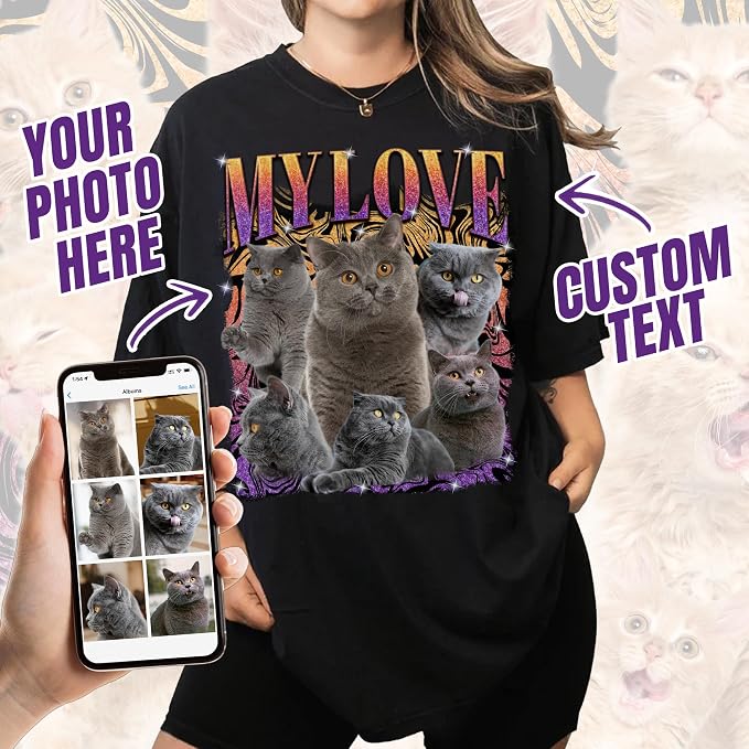 Custom Bootleg Rapper Graphic Tees Shirt – Retro 90s Vintage Style, - Image 2