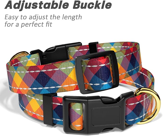 Reflective Dog Collar for Extra Small Dogs, Cute Boho Adjustable Heavy-Duty - Image 6