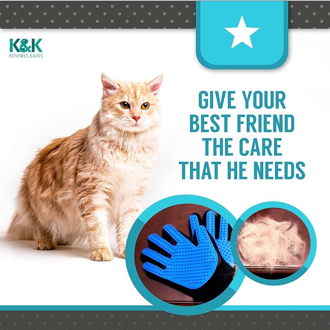 KENNELS & KATS Pet Grooming Gloves | Deshedding Glove - Image 6