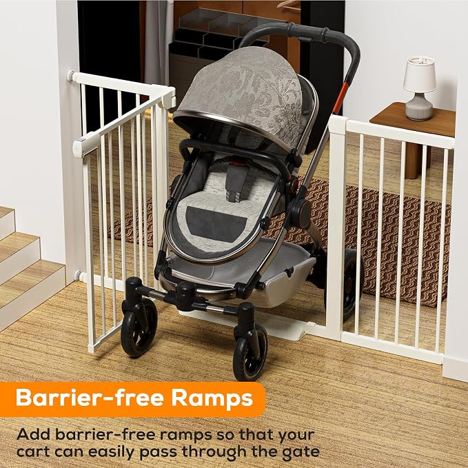29.5-54.2" Magnetic Baby Gate for Stairs, Baby Safety Essentials, Auto Close - Image 5