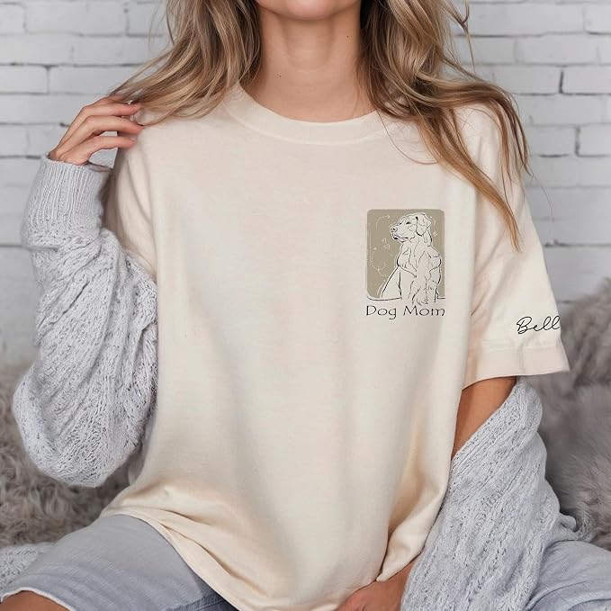 Custom Dog Mom Shirt Gifts for Women, Mother's Day Hoodie, Custom Shirt - Image 3