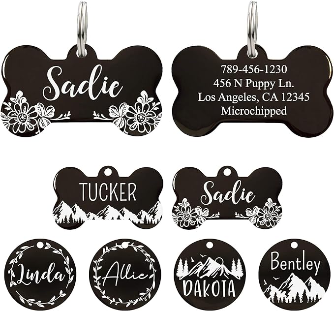 Ultra Joys Stainless Steel Pet ID Tags by UltraJoys
