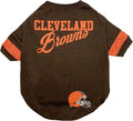 NFL Cleveland Browns Dog & Cat T-Shirt, Medium. Football PET TEE by PETSFIRST