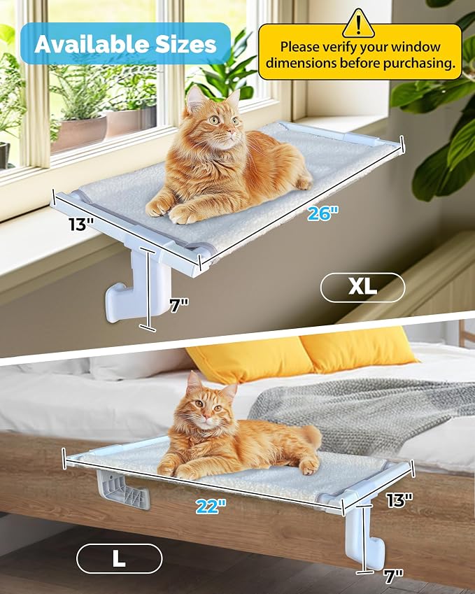 Heavy-Duty Window Sill Perch – All-Metal Frame Supports up to 120 lbs – Durable - Image 6