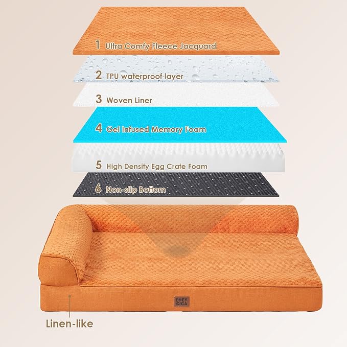 EHEYCIGA XXL Dog Bed Memory Foam, Orthopedic Giant Dog Bed Jumbo - Image 5