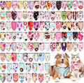 150 Pcs Donut Dog Bandanas Bulk Pet Bibs Colorful Triangle Scarf Donut Pet by Huhumy