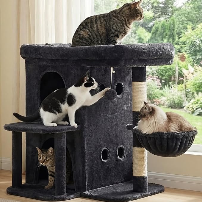 Heybly Cat Tree, 25.6-inch Cat Tower - Image 3