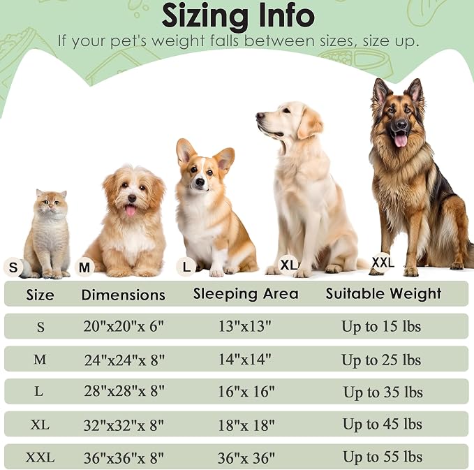 Dogs Bed for Small Dogs, Anti-Anxiety Washable Round Bed - Image 2