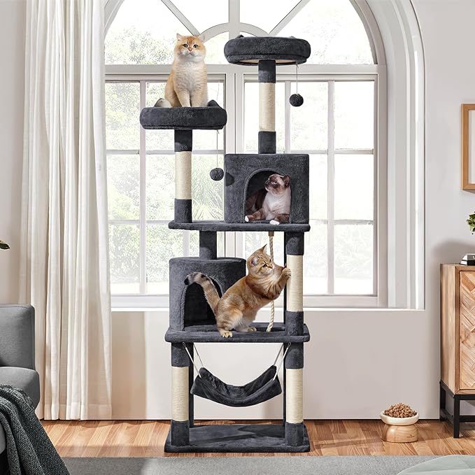 Topeakmart Multi Level Cat Tree, Cat Tower - Image 3