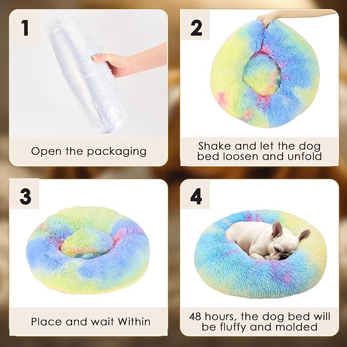 Extra Large Dog Beds, 36 Inch Human Dog Anxiety Relief Comfort Bed, - Image 6
