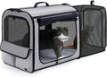Pecute Dog Car Carrier Stable and Light Weight, Expandable Extra Space Dog by pecute