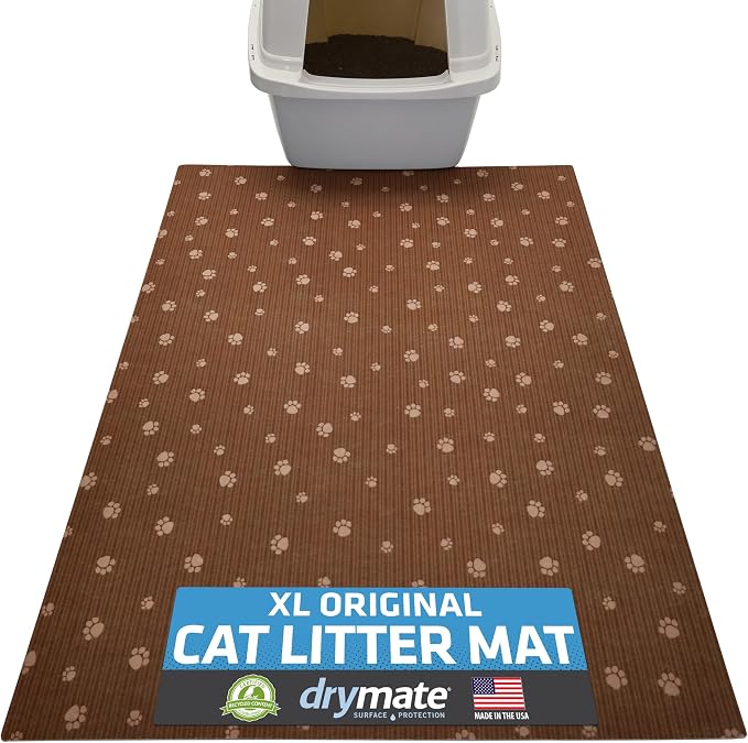 Drymate Cat Litter Box Mat, Litter Trapping Mat, Waterproof, Urine-Proof by Drymate