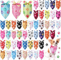 Abbylike 50 Pcs Paw Print Dog Bandanas Bulk Cute Footprint Bandanas by Abbylike