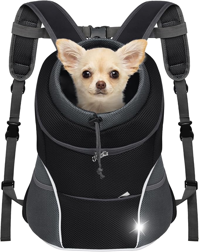 YUDODO Dog Front Carrier Backpack, Adjustable Breathable Pet Carrier by YUDODO