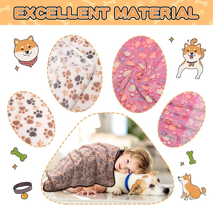 Rezutan Dog Blankets for Large Dogs, Upgraded 3 Pack Dogs Cat Blanket Washable - Image 3