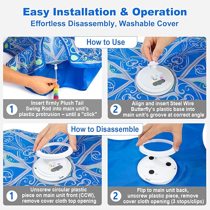 Interactive Cat Toys for Indoor Cats, Rechargeable Touch Activated Hide and - Image 6