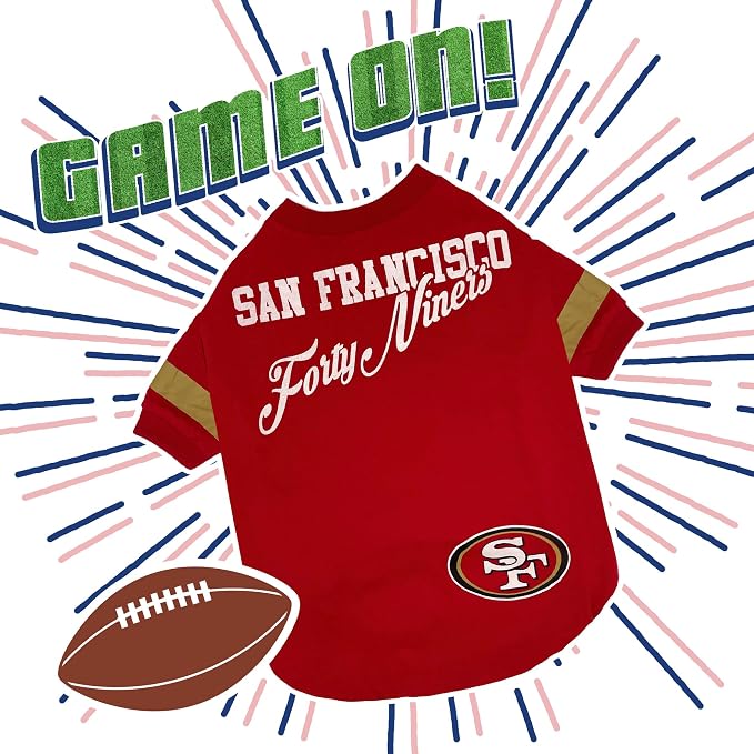NFL San Francisco 49ers Dog & Cat T-Shirt, Medium. Football PET TEE - Image 4