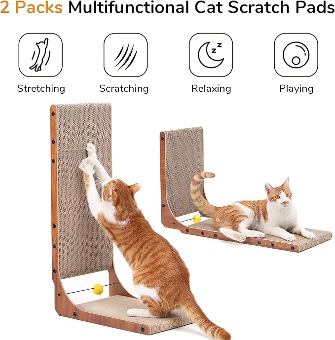 FUKUMARU Cat Scratcher, 26.8 Inch Cat Scratch Pad - Image 3