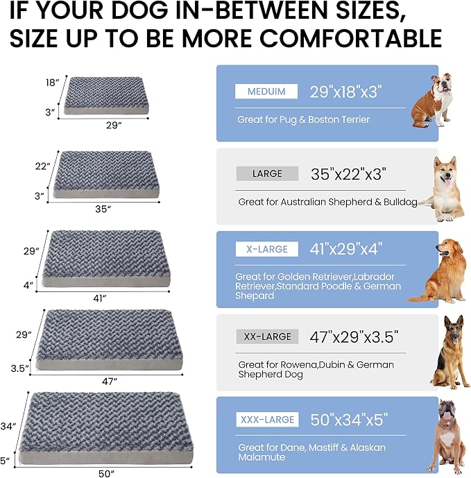 Orthopedic Memory Foam Dog Bed, Cooling Dog Beds - Image 5