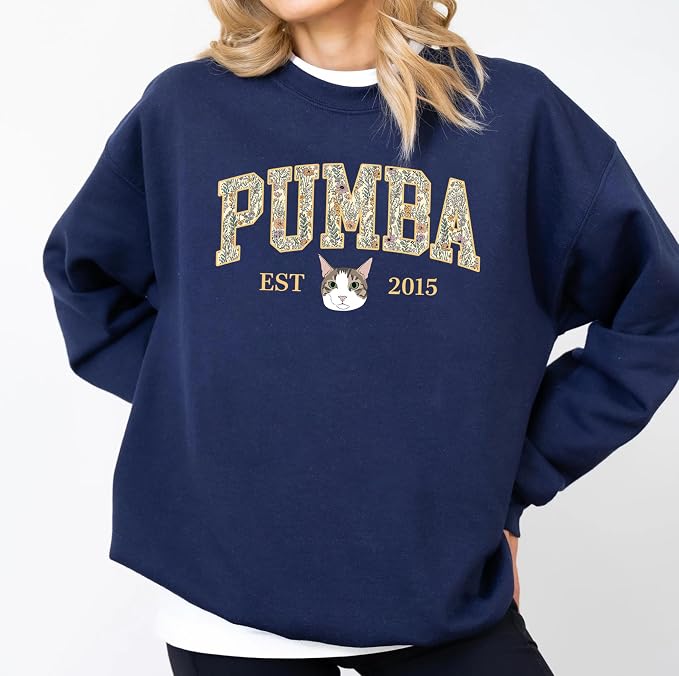Custom Pet Sweatshirts with Photo and Name, Personalized Dog Sweatshirt - Image 3