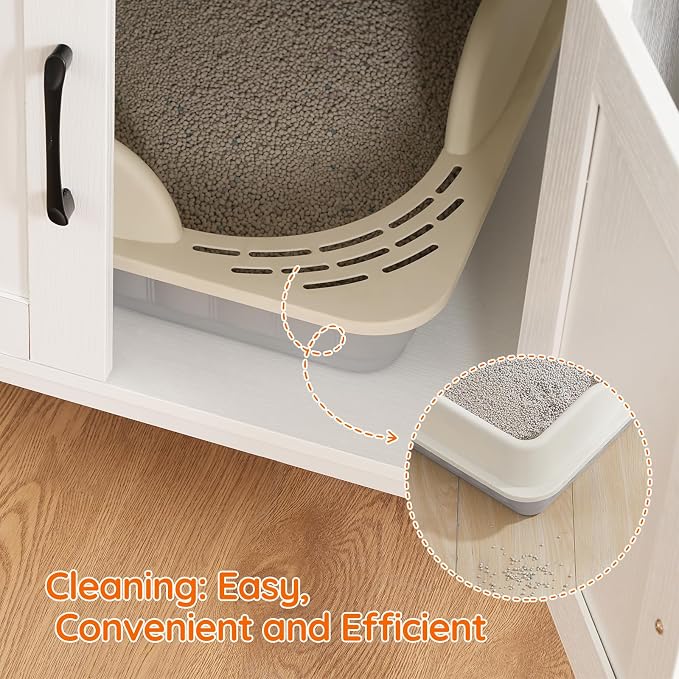 HOOBRO Litter Box Enclosure, Litter Box Furniture - Image 8