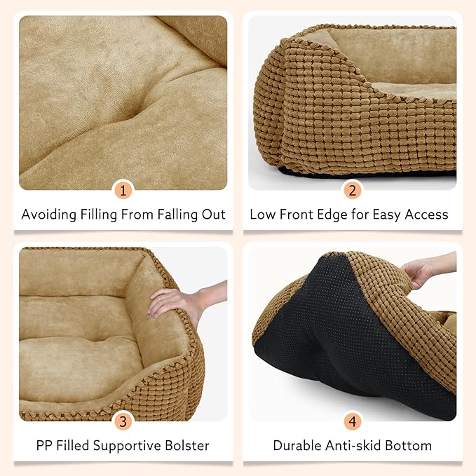 MIXJOY Rectangle Washable Orthopedic Dog Bed - Image 5