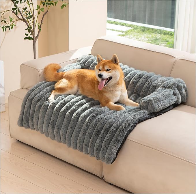 Avont Dog Bed Mat for Couch, Warm Fluffy Calming Sofa Topper Furniture by Avont