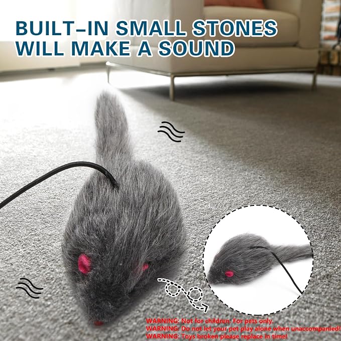 Kalimdor Interactive Cat Feather Toys, Retractable Teaser Toy ，Hanging - Image 3
