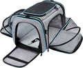 Airline Approved Pet Carrier, Large Soft Sided Pet Travel TSA Carrier 4 Sides by MASKEYON