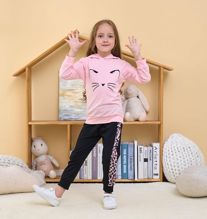 Toddler Baby Girls Clothes Long-sleeve Tie Dye Hoodie Sweatshirt Pants Hooded - Image 5