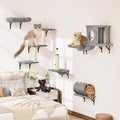 NUNU LAB 7-in-1 Wall Mounted Cat Climber Set, Cat Wall Furniture Set by NUNULAB
