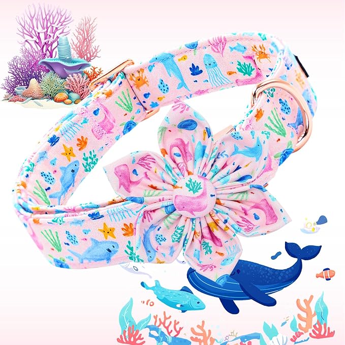 Lionheart glory Dog Collar Flower Collar Pink Dog Collars - Image 5