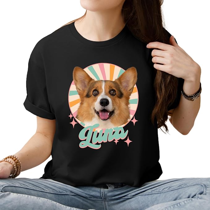 Custom Dog Mom Shirt for Women Pet Ears Sweatshirt by CustomUnique