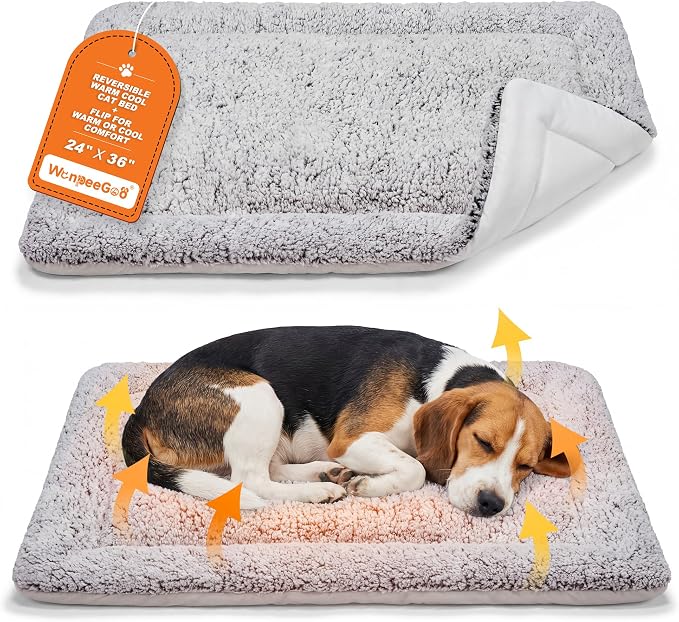 Self Warming Cat Bed, Reversible Warming Cooling Cat Bed, Winter Warm Cats Pad by WanpeeGoo