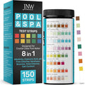 Pool Test Strips 8-in-1, 150 Quick and Accurate Pool and Hot Tub Test Strips by JNWDirect