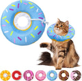 Cat Cone Soft Collar, Adjustable Cat Recovery Collars Kitten Cones to Stop by Seyezo