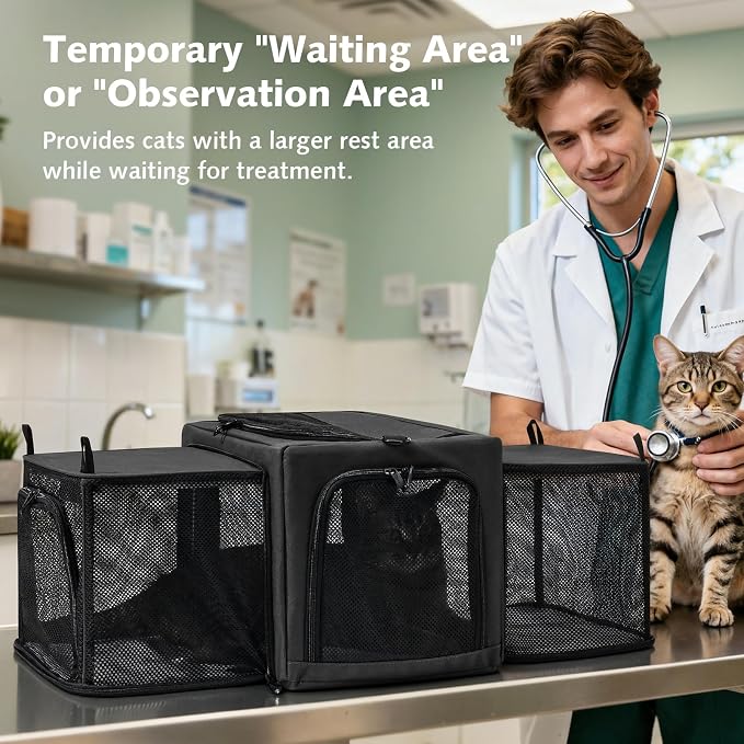 Pecute Cat Carrier Expandable, Stable Pet Carrier - Image 8