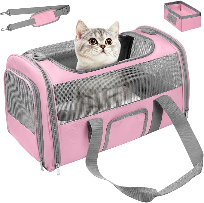 Soft Side Cat Carrier Airline Approved by SECLATO