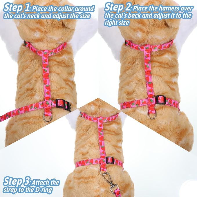 2 Pack Cat Harness and Leash - Image 4