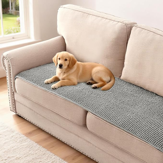 H.VERSAILTEX Plush Chenille Couch Cover by HVERSAILTEX