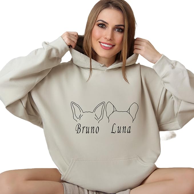 Custom Dog Mom Shirt for Women Pet Ears Sweatshirt - Image 2