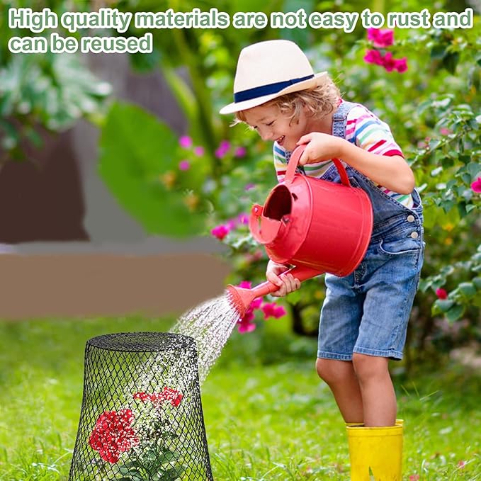20 Pcs 9"×9" Chicken Wire Plant Protectors from Animals, Plant Cage Garden - Image 5